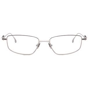 柳智敏同款GM银色眼镜架SAGA超轻方框御姐高智感素颜平光镜女近视