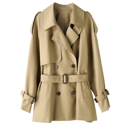 风衣外套女中长款小个子英伦风