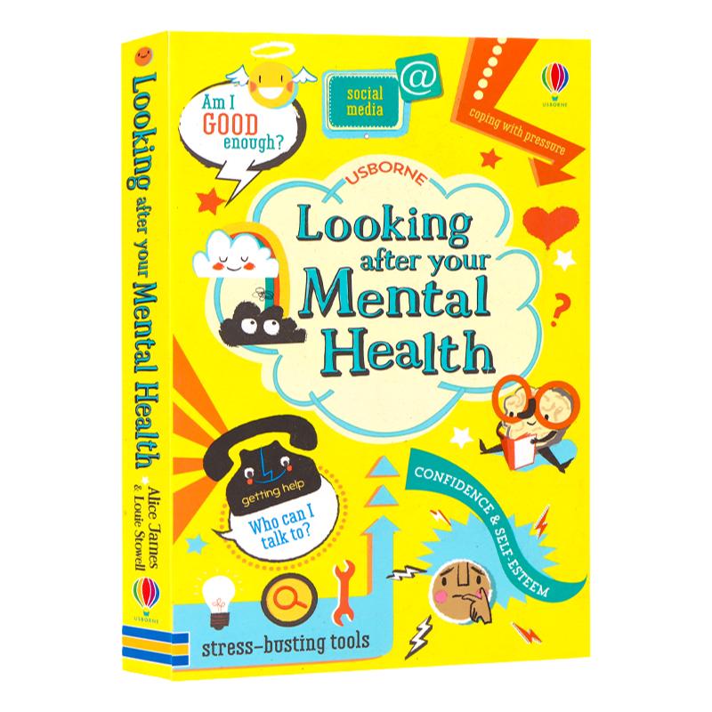 Usborne出品 照顾好自己的情绪 英文原版 Looking After Your Mental Health 儿童心理健康科普手册情绪宣泄指南 进口正版英语书籍