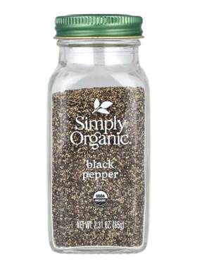 Simply Organic有机黑胡椒研磨家用调味料烧烤牛排意面多种适配