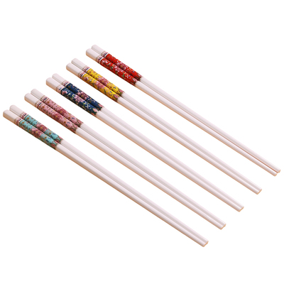 景德镇同款陶瓷筷子家用新款防霉耐高温高档珐琅彩一人一瓷筷专用