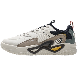 特步男鞋棉鞋冬季皮面加绒复古板鞋保暖雪地靴暗流休闲鞋运动鞋男