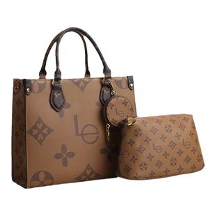 路易Le真皮手提包丛林托特包女士电脑包大包出差旅行妈咪包购物袋