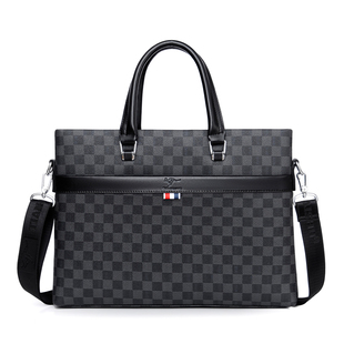 真皮手提包2025新款男包大容量商务通勤包公文包时尚单肩包斜挎包