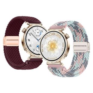 适用华为gt6表带watch5尼龙编织4Pro磁吸扣腕带gt5pro新款huawei智能运动手表watchGT4男女3pro夏替换带46mm