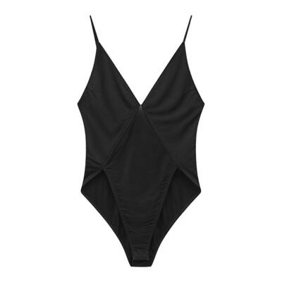 liegee背心春夏新款吊带V型分割