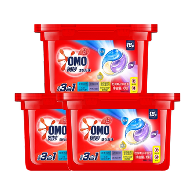 奥妙三合一怡神洗衣凝珠