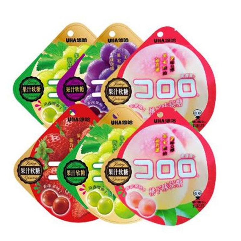 uha葡萄52g/包休闲零食味觉糖