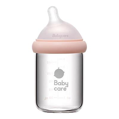 babycare歪头玻璃奶瓶仿母乳防呛