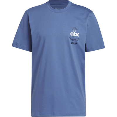 Adidas/阿迪达斯正品夏季男子篮球宽松圆领透气短袖IM4633