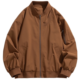 飞行员棒球服外套男士秋季工装美式风街头男女款vintage痞帅夹克