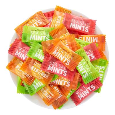 海盐百香果无糖型薄荷味糖1440颗