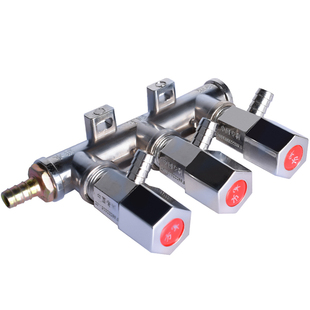 汽车货车放水阀滴水刹车淋水器配件合金分水器总成五通开关铜球阀