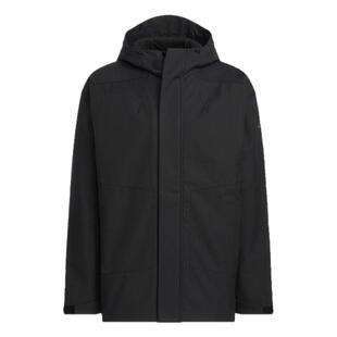 暖「芯」科技拒水防泼宽松连帽外套男装春季adidas阿迪达斯轻运动