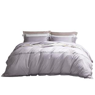 富安娜家纺全棉酒店四件套床上用品纯棉宾馆民宿床单被套长绒棉