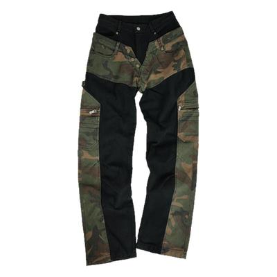 ANTIDOTE迷彩帆布拼接裤