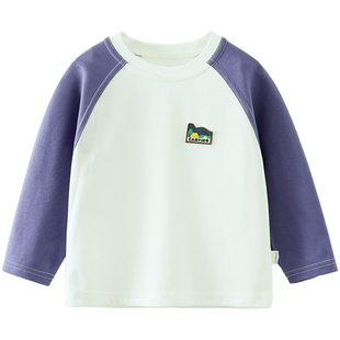 [速干衣]齐齐熊男童t恤长袖春秋款上衣男宝宝打底衣儿童春装T童装