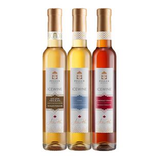 Peller冰酒加拿大VQA橡木陈酿威代尔品丽珠冰葡萄酒3支装新品礼盒
