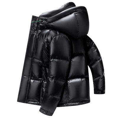 鸭鸭连帽时尚百搭短款羽绒服