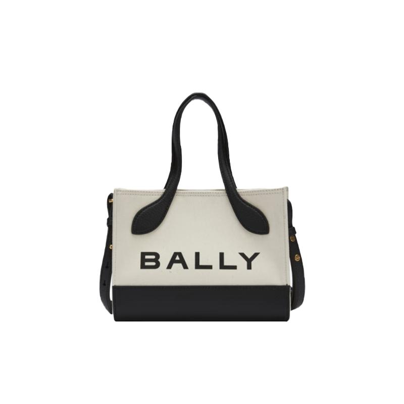 【自营】Bally/巴利女士BAR KEEP ON XS织物配皮手提单肩斜挎包