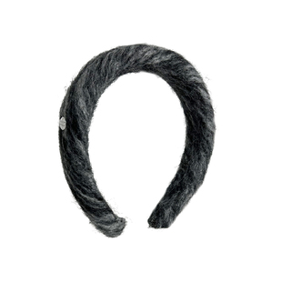 韩系毛绒复古宽边发箍女款百搭温柔风高颅顶发卡2025新款爆款发饰