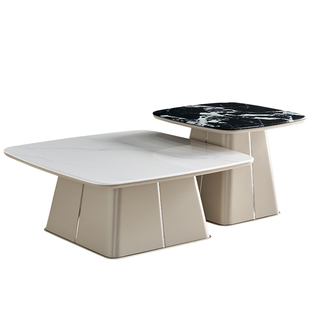 全友家居2026新款客厅家用小户型轻奢高级感微晶石茶几桌边几组合