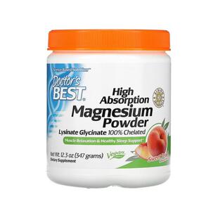 香港直发Doctor'S Best镁粉蜜桃味温和健康易于吸收347g