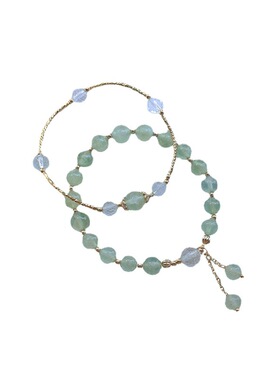 葡萄碎碎冰天然水晶石手链女款