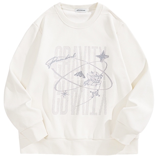 【商场同款】太平鸟男装立体刺绣卫衣冬新款圆领上衣潮B1CRF4436+