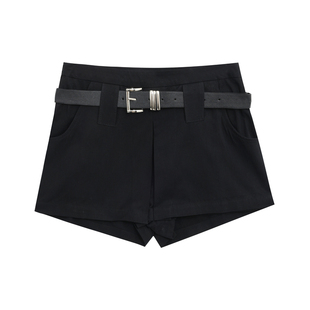 【限时价】橘子树在哪儿设计感韩系高腰短裤春夏百搭辣妹a字裙裤