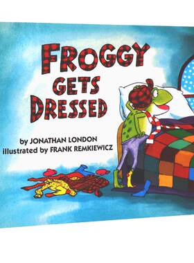青蛙弗洛格穿衣服 Froggy let's Gets Dressed 进口英文原版 幼儿童英语启蒙故事纸板书行为认知好习惯养成亲子阅读绘本吴敏兰书单