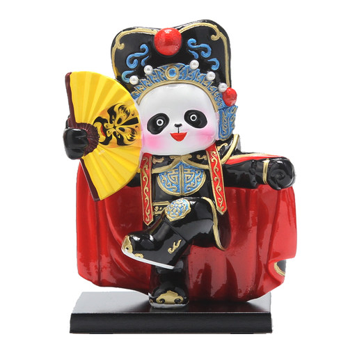 川剧变脸熊猫脸谱摆件 四川旅游纪念品 中国风特色礼品送老外礼物