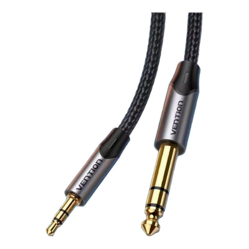 威讯3.5转6.5音频线电脑手机声卡接调音台吉他功放MIC输入连接线