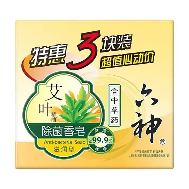 六神除菌香皂108gX6块实惠装