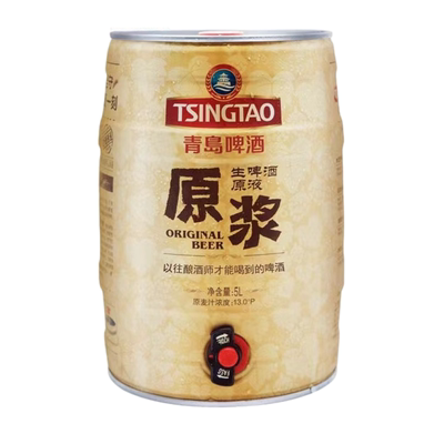 青岛啤酒7天原浆5升桶