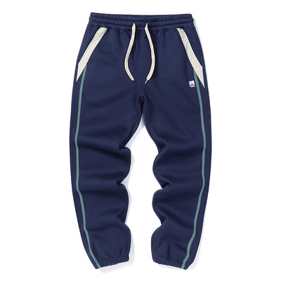 公鸡冠军2024新款深蓝卫裤