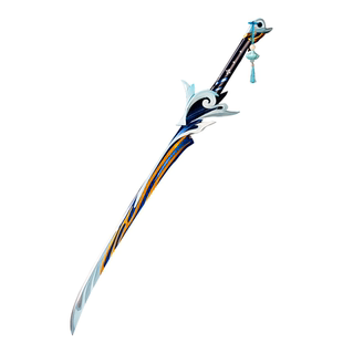 【natto】波乱月白经津武器装备未开刃树脂材质神里绫人cos道具