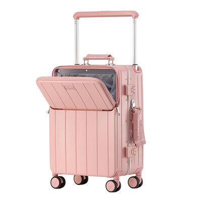 维珍大容量宽拉杆铝框箱PC万向轮