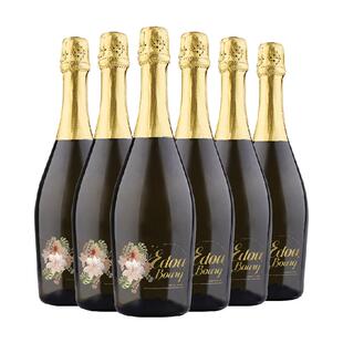 意大利原瓶进口爱多堡莫斯卡托无醇葡萄汁750ml*6瓶0酒精甜红起泡