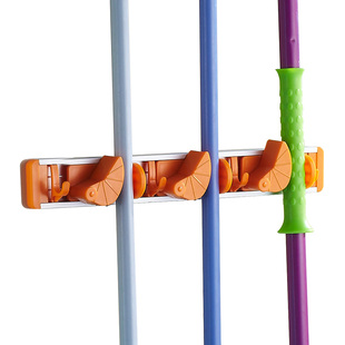 卫生间免打孔拖把架多功能挂架扫把架子夹拖把挂钩收纳神器墩布钩