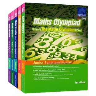 新加坡奥数 SAP Maths Olympiad 小学1-6年级 奥数练习册 奥利匹克数学竞赛指定用书 备考指南 数学思维训练 英文原版进口教辅