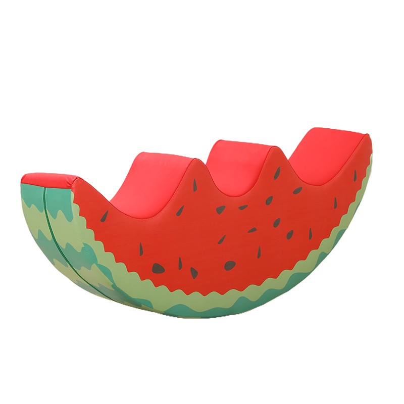 幼儿园早教室内感统训练器材软体软包跷跷板儿童木马西瓜摇马玩具