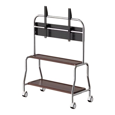 32-75寸不锈钢带轮电视移动支架