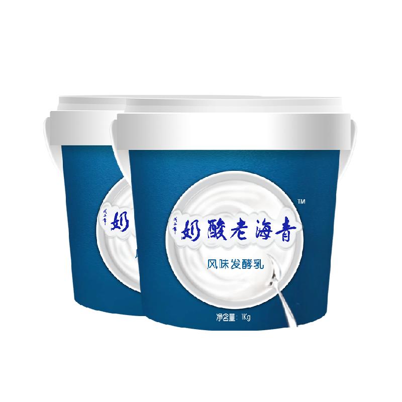 小西牛青海老酸奶1kg*2桶
