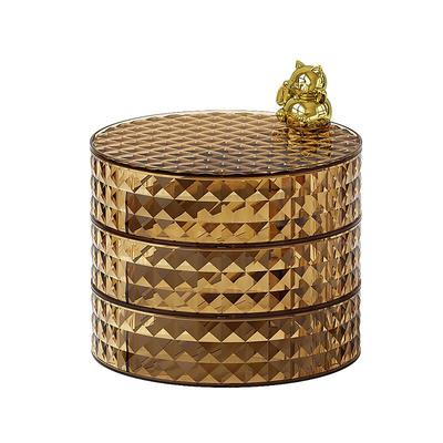 沃福友PET多层分格旋转糖果盒