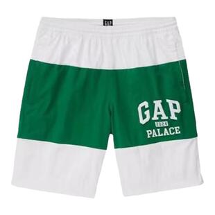 【官方正品】PALACE联名款潮牌拼接宽松LOGO松紧腰短裤男女26春季