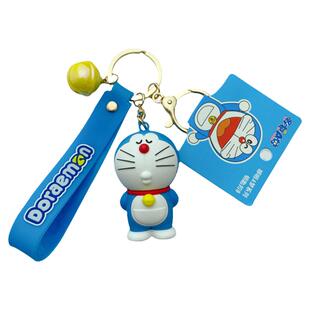 正版哆啦a梦汽车钥匙扣叮当猫公仔钥匙链情侣礼物男女生书包挂件