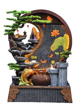 水源工坊循环水中式水幕墙摆件