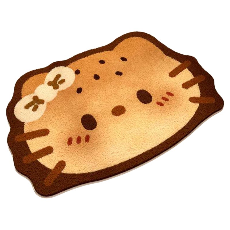 仿羊绒复古凯蒂猫地垫卧室柔软