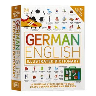 DK语言字典德语-英语双语图解字典英文原版 German English Illustrated Dictionary 德英双语视觉词典字典语言学习工具书词汇